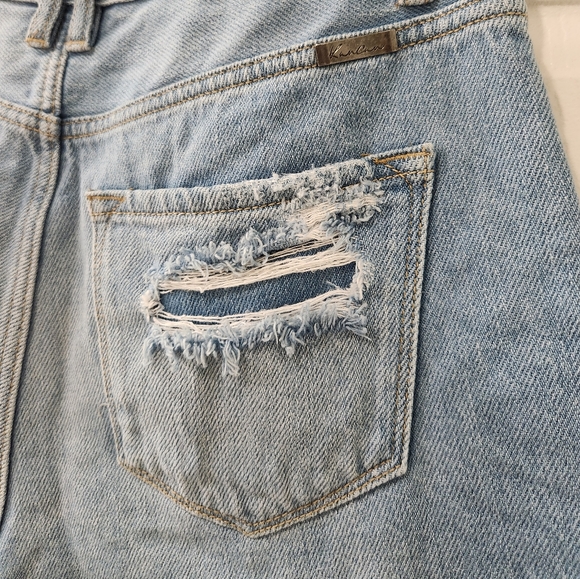 KanCan High Waist Distressed Shorts - Picture 3 of 7